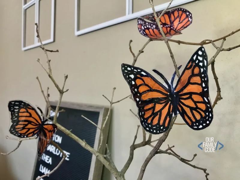 Plastic Bottle Butterflies Recycled Art