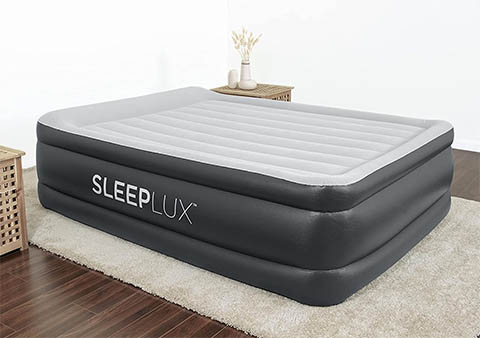 SLEEPLUX Durable Inflatable Air Mattress with Built-in Pump, Pillow, and USB Charger