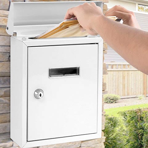 SereneLife SLMAB01 Weatherproof Wall Mount Mailbox