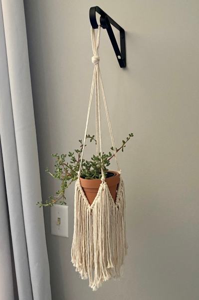 Simple Rope Plant Hanger DIY __ Easy Macrame Tutorial