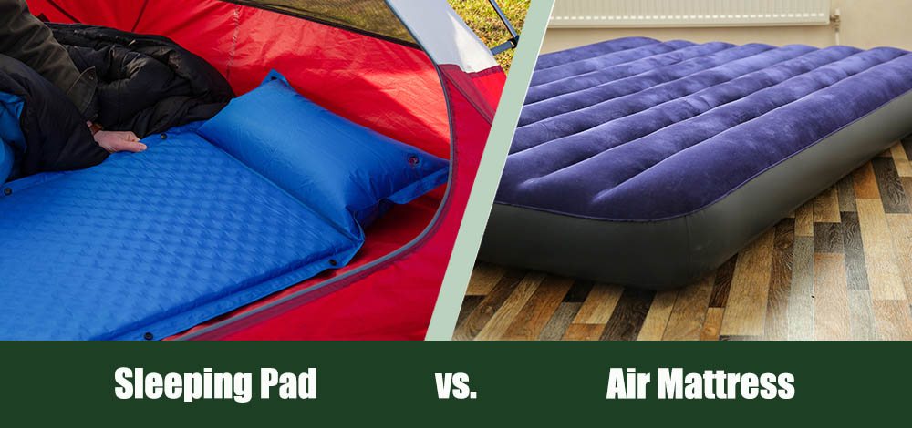 drum corps sleeping pad vs air mattress