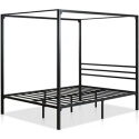 ZINUS Patricia Black Metal Canopy Platform Bed Frame