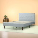 ZINUS Shalini Upholstered Platform Bed Frame Ultima Memory Foam Mattre