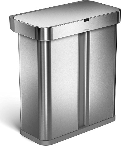 simplehuman Dual Compartment Sensor Can