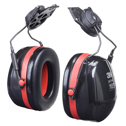 3M Peltor Optime Cap Mount Earmuffs