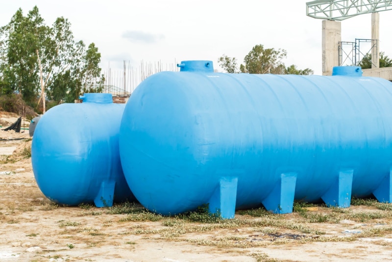 Above ground septic tanks