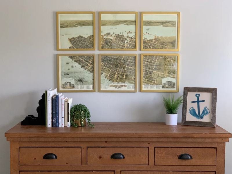 DIY Map Wall Art