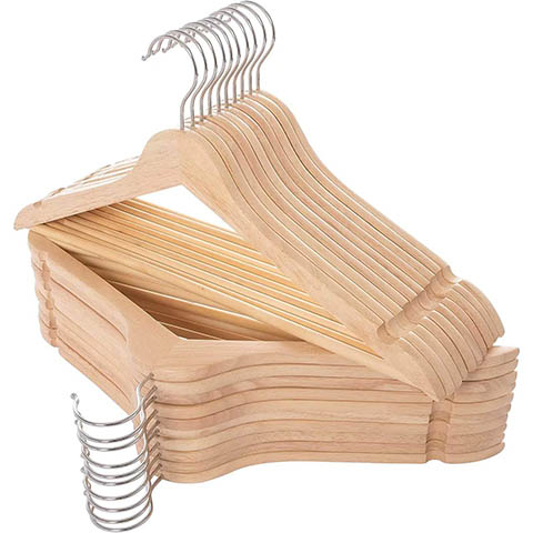 ELONG HOME Solid Wooden Hangers