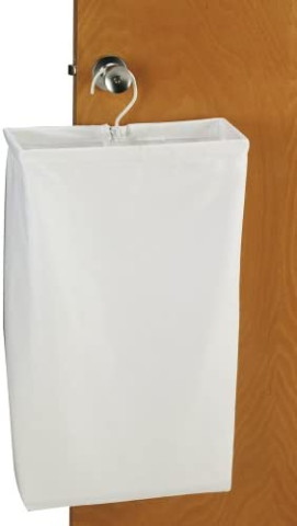 Household Essentials Hanging Cotton Canvas Laundry Hamper Bag