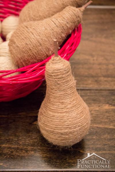 How To Recycle Lightbulbs Into Twine Wrapped Pears