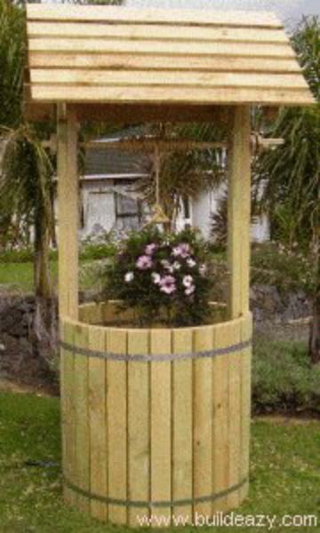 How to make a garden wishing well