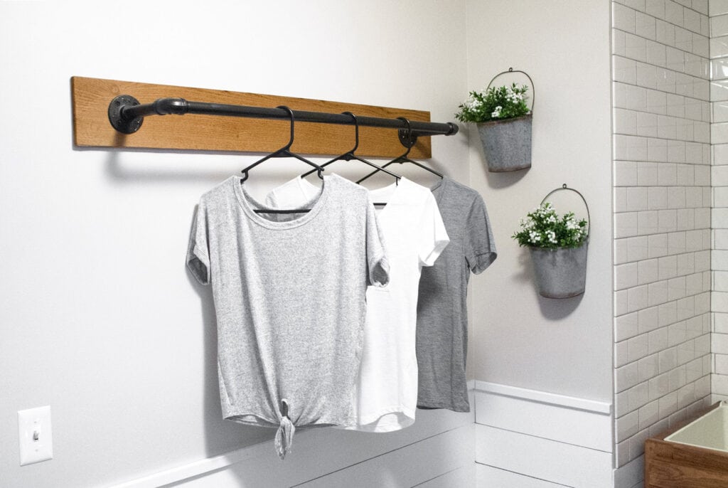Industrial Clothing Rack by Sammy On State