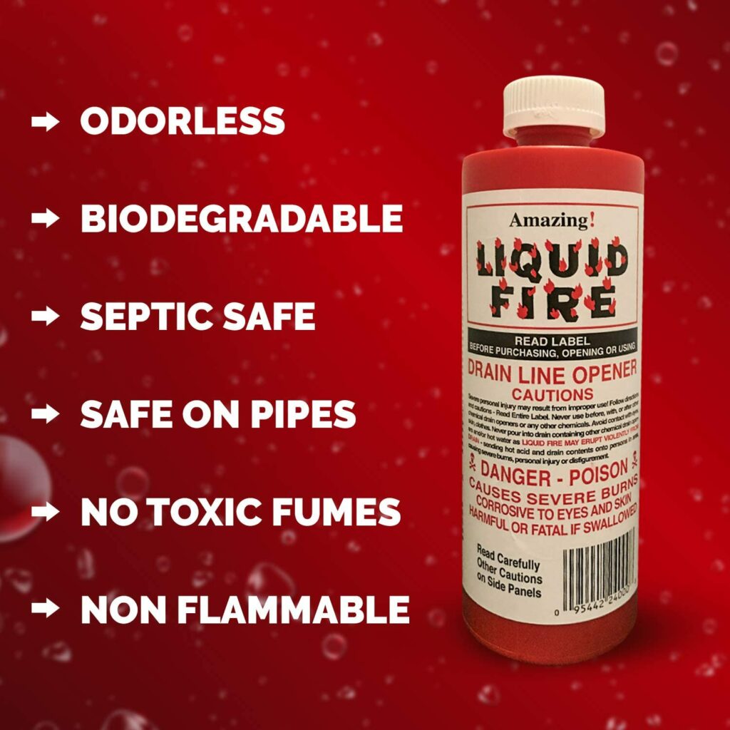Liquid Fire Drain Line Opener from Amazing Products