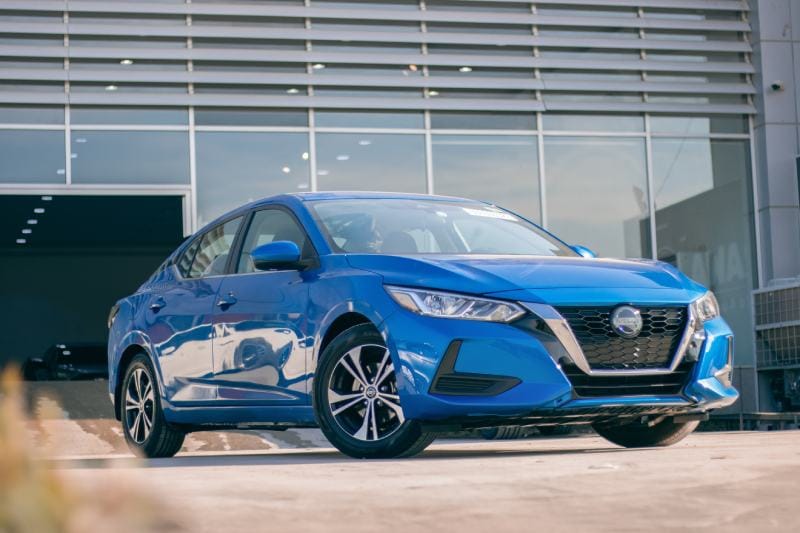 Nissan Sentra blue car