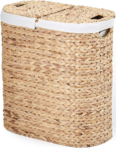 Seville Classics Hand Woven Laundry Hamper
