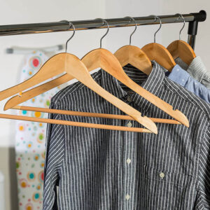 actual use of Honey-Can-Do Wood Hangers