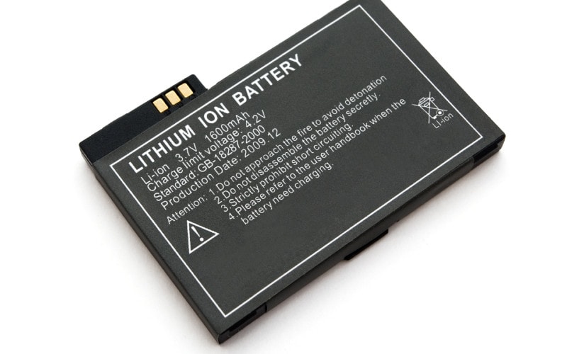 lithium ion battery for electronic devices