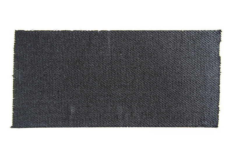 Black matte cloth gaffer tape isolated on white background
