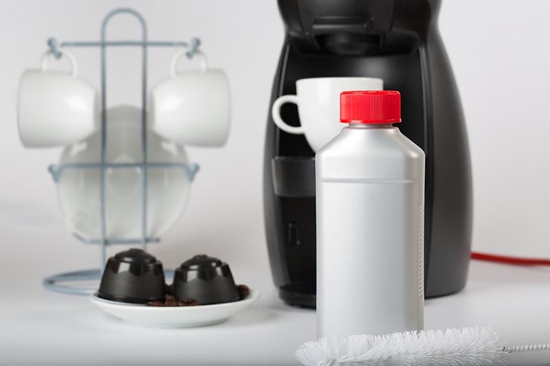 Coffee machine liquid limescale remover