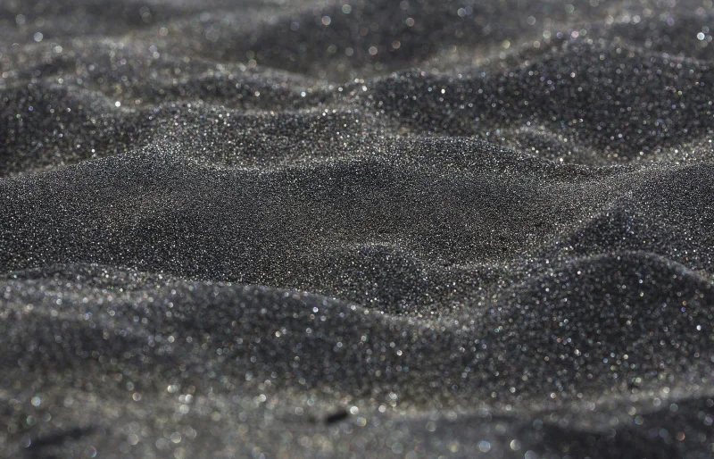 black or gray or artificial sand