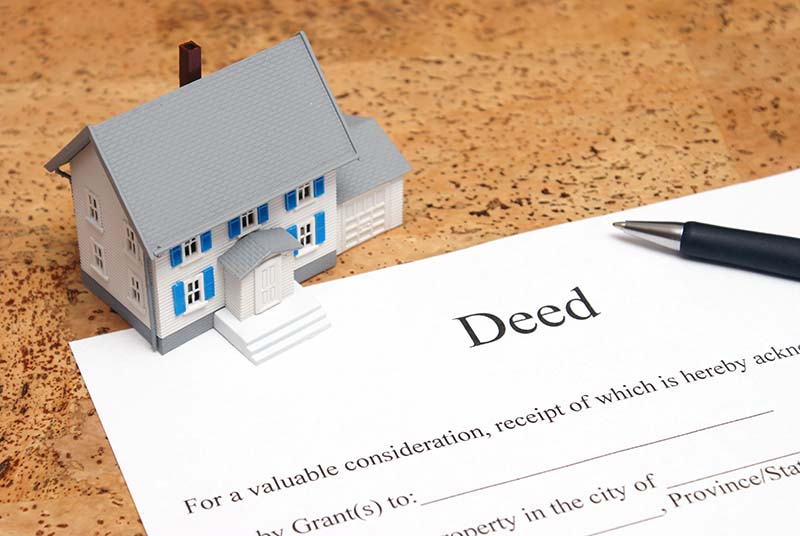 deed to house with house figure