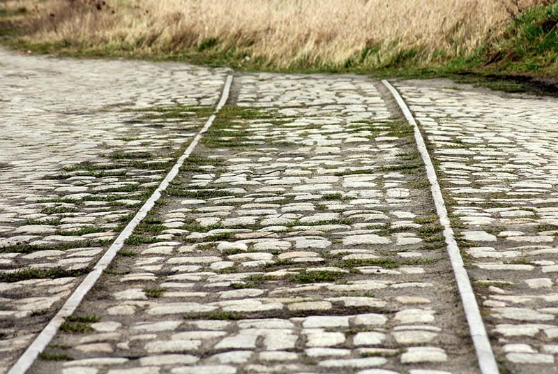 old abandoned railway track