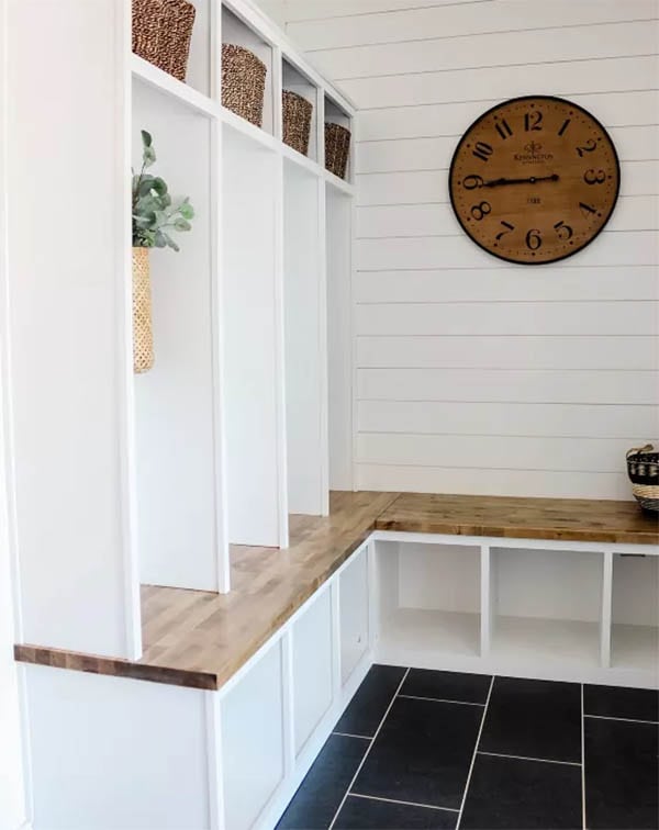 Clipper City House DIY Mudroom Bench