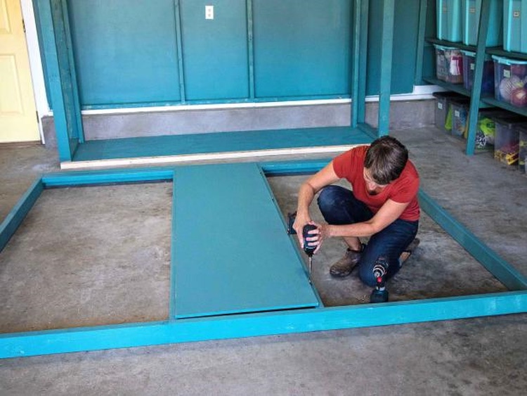 DIY garage cabinet