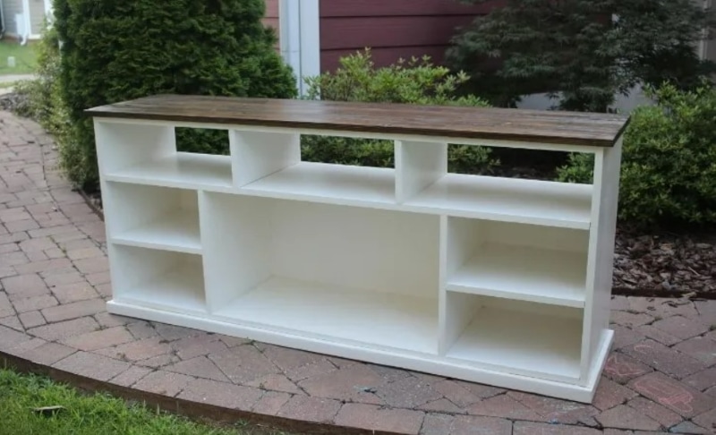 diy apothecary console