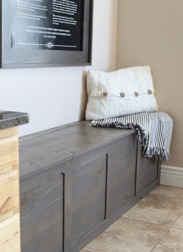 diy backpack storage bench