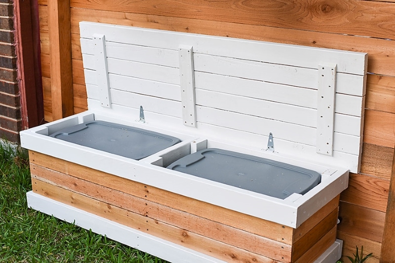 diy backyard box with hidden storage