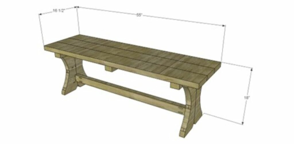 10 DIY Farmhouse Bench Plans You Can Build Today (With Pictures ...