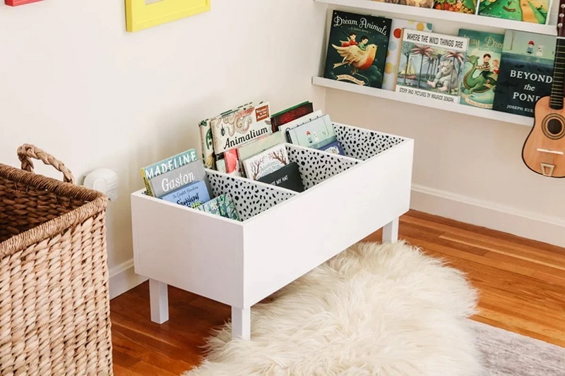 diy book bin