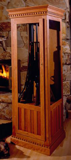diy cherry gun cabinet