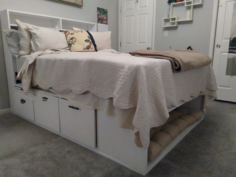 diy custom storage bed for humans and pets
