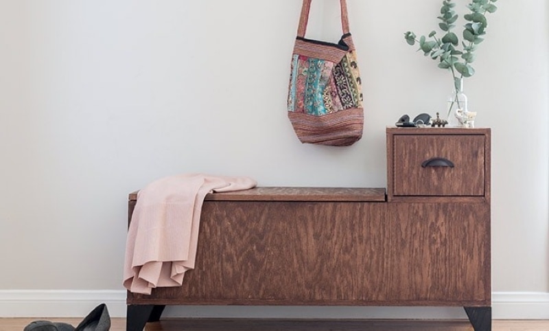 diy entryway bench with storage