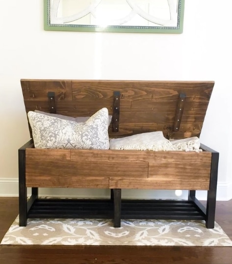 diy entryway storage chest