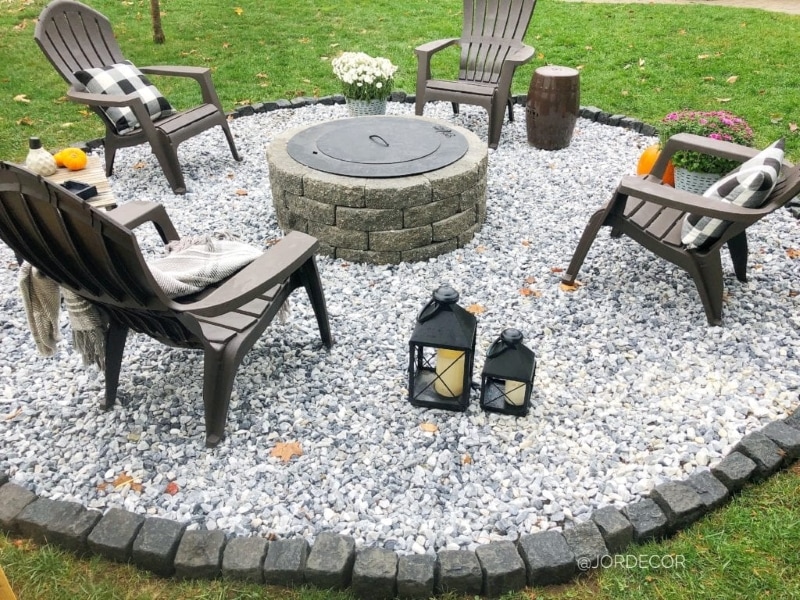 diy fire pit area in a weekend