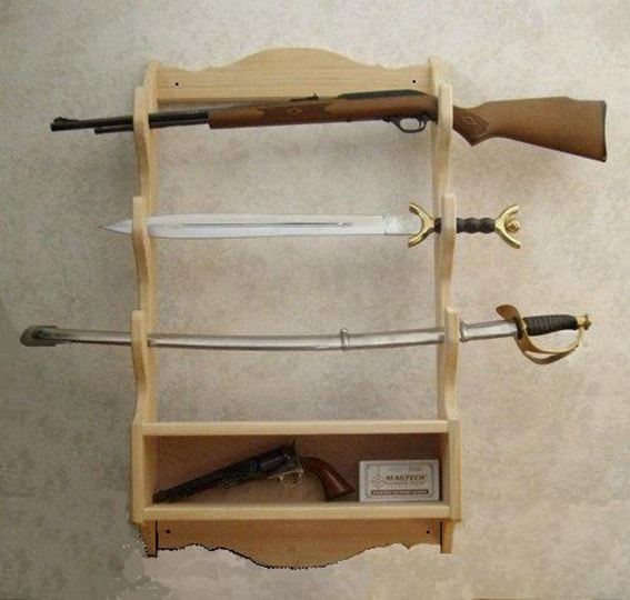 diy gun rack