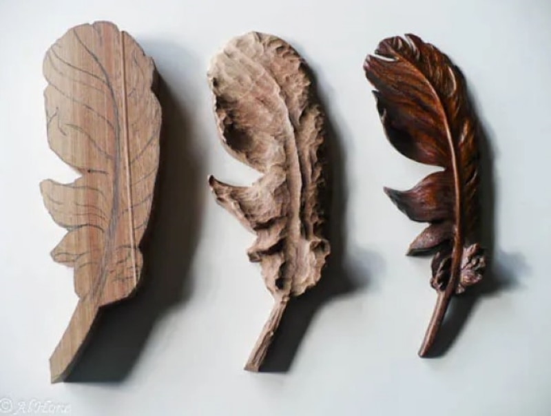 diy highly detailed feather