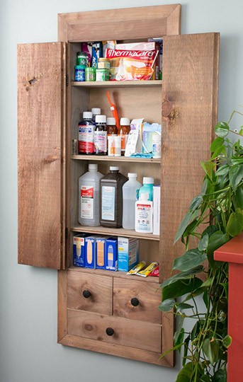 diy in-wall first aid cabinet