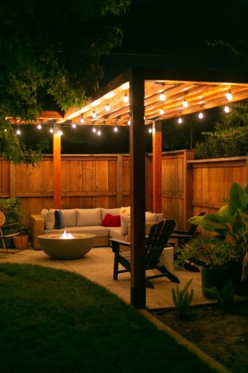 diy modern pergola for the backyard