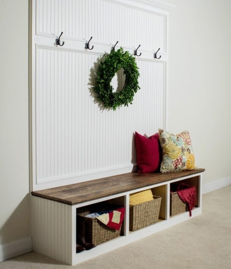 diy mudroom bench