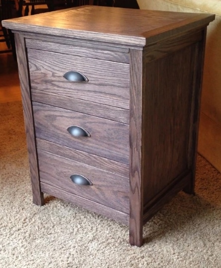 diy night stand with locking secret hidden