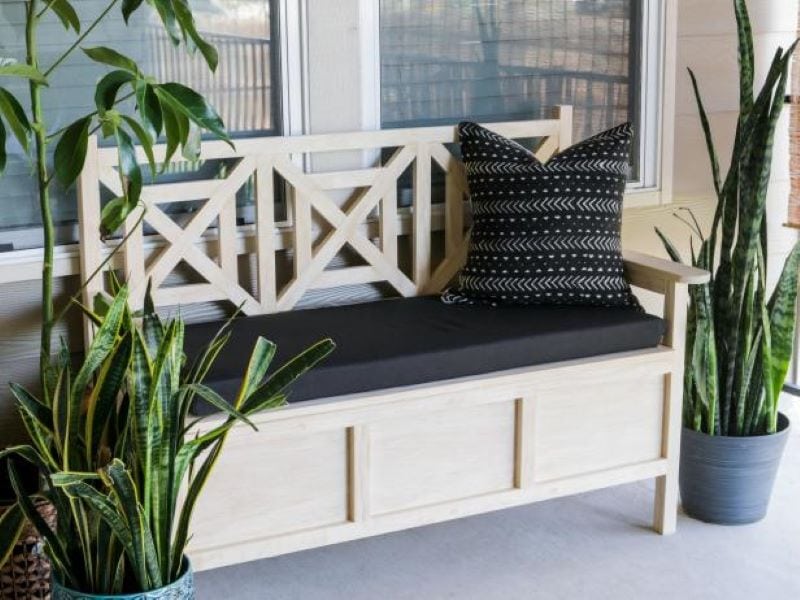 diy outdoor bench with storage