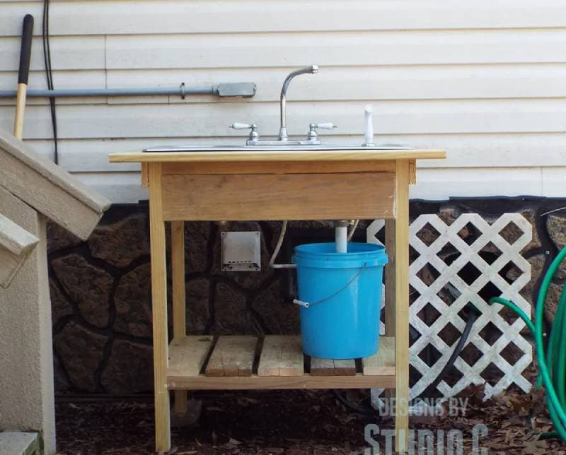 diy outdoor sink