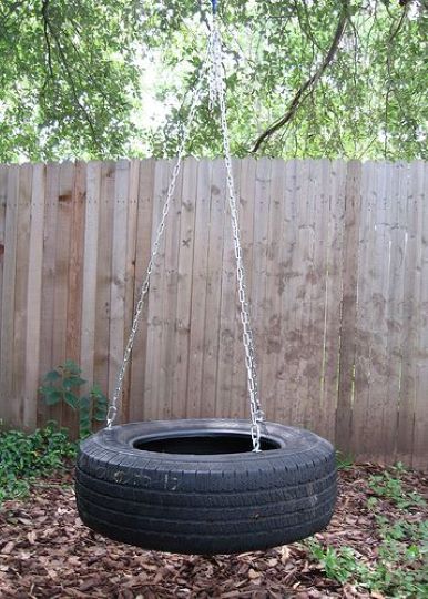 diy outside tire swing