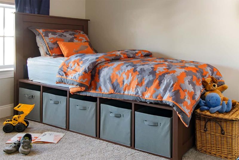 diy platform bed with storage