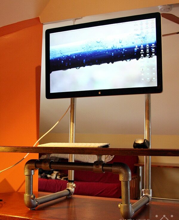 diy standing desk converter