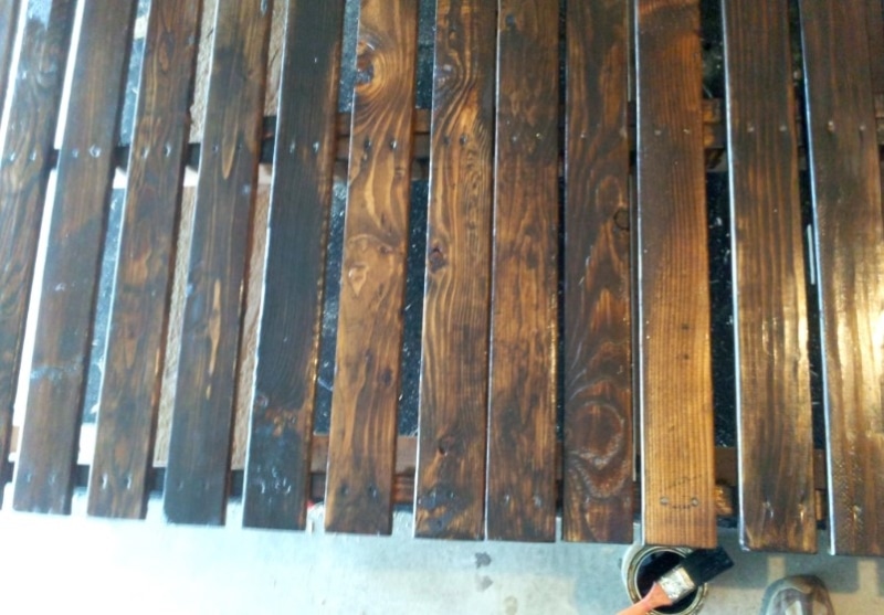 diy twin bed from wood pallets